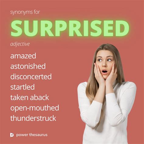 synonym for surprise|SURPRISE .